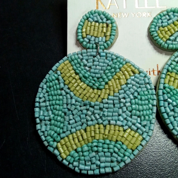 Coastal Mosaic Drops- Earrings ๐๐ - Picture 4 of 10